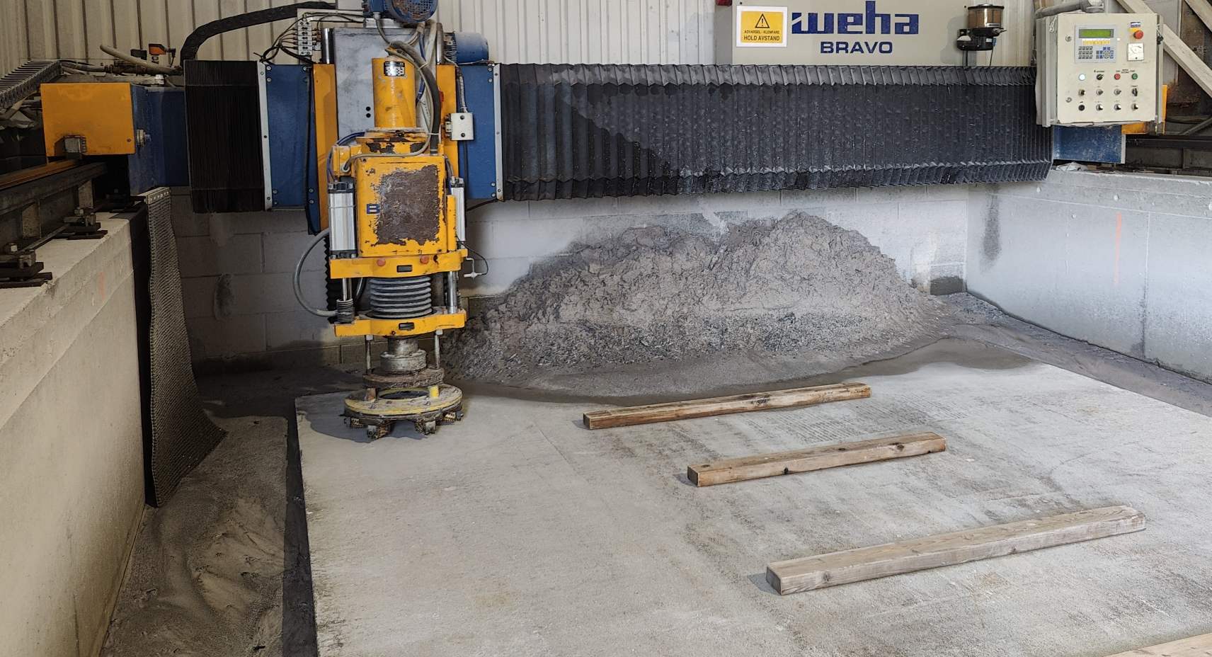 Overflatebehandling av Granitt